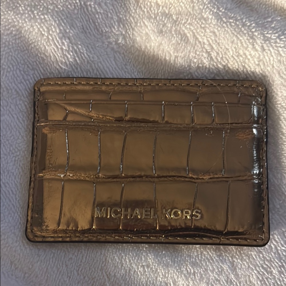 Michael Kors Gold Card Holder